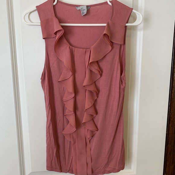H & M ruffle front tank size M - Picture 1 of 3